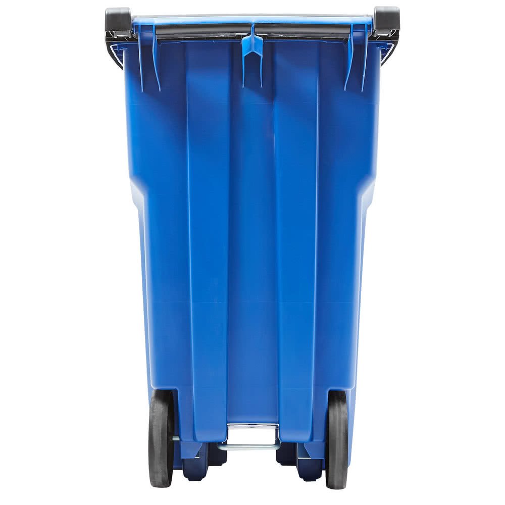 Rubbermaid 青いごみ箱 キャスター付き Amazon.co.jp: Rubbermaid Commercial Products FG9W2700BLUE Brute